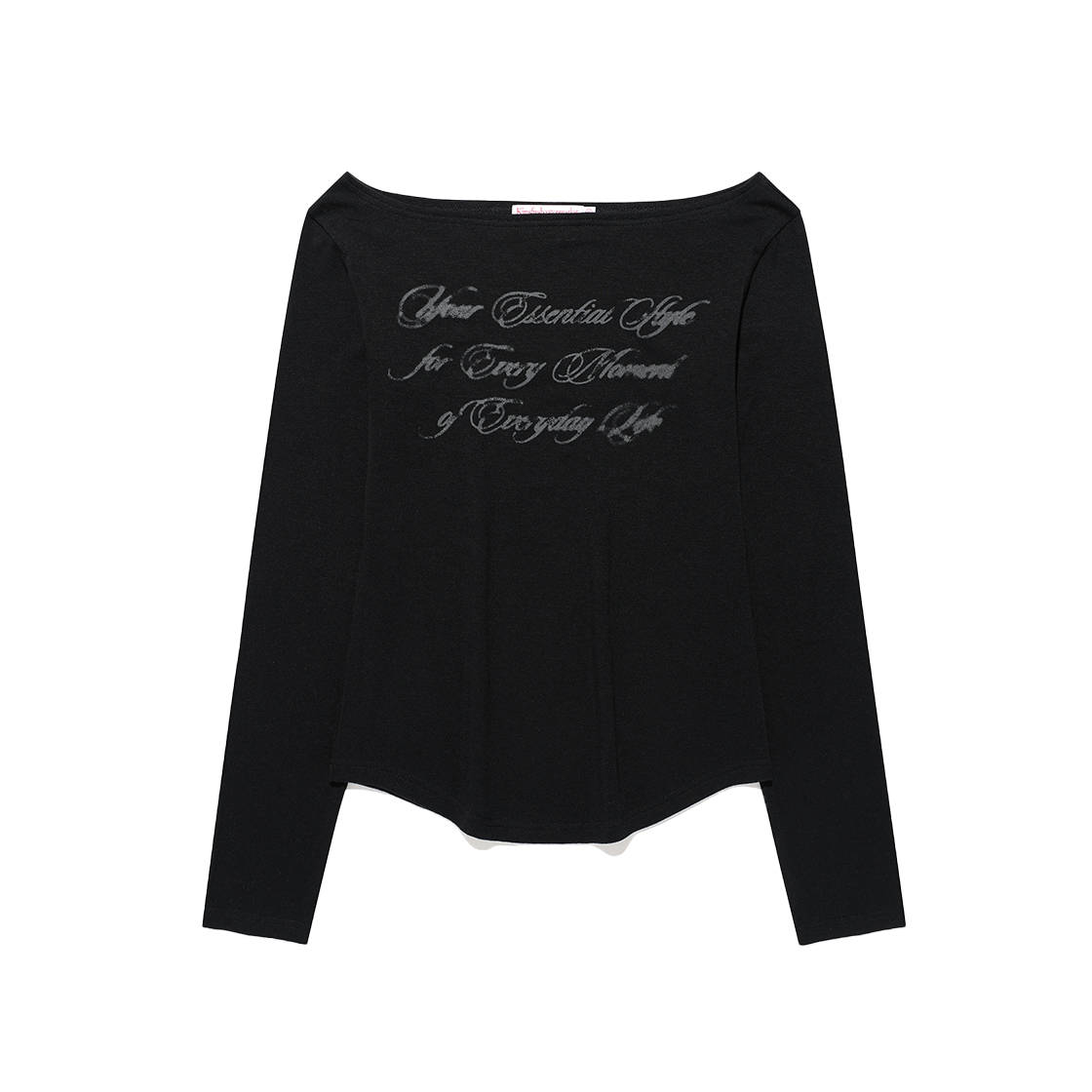 킴스프레시코튼마켓 시어 울 텐셀 롱슬리브 티 블랙(Kims Fresh Cotton Market Sheer Wool Tencel LS Tee Black) - 1