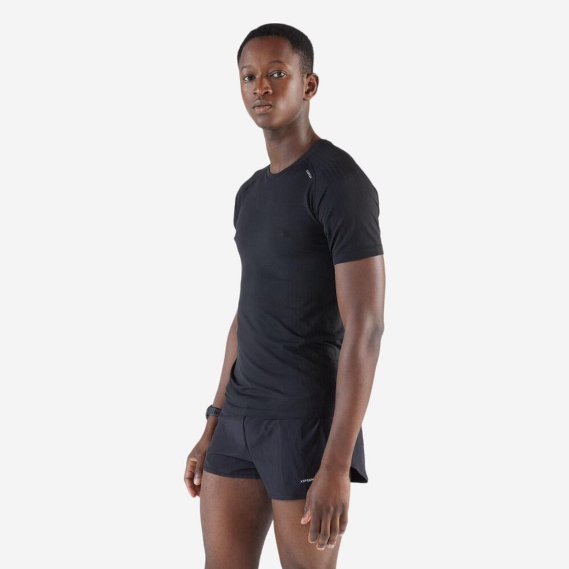 데카트론 남성 3인치 러닝 쇼츠 500 스플릿(브리프 내장) 스모크 블랙(DECATHLON Men's 3" Running Shorts 500 Split (Built-in Briefs) Smoke Black) - 5