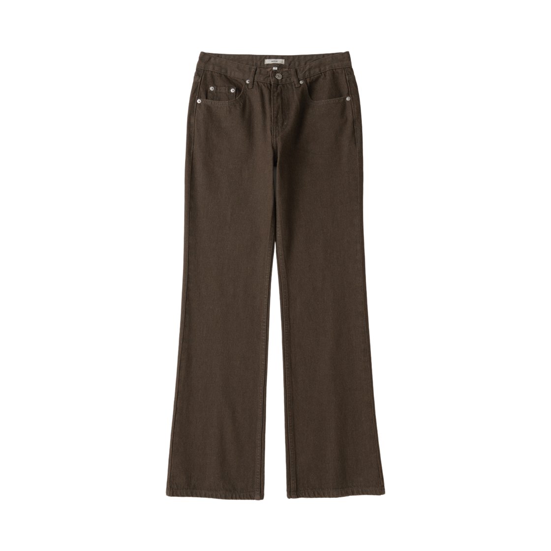 에토아 로우 라이즈 부츠컷 진 브라운(aetoa Low-Rise Bootcut Jeans Brown)