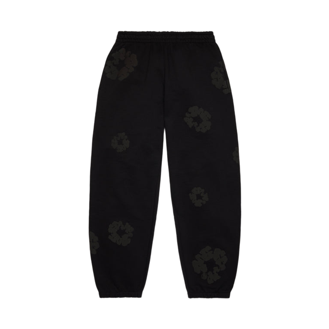 데님 티어스 모노 코튼 리쓰 스웨트팬츠 블랙(Denim Tears Mono Cotton Wreath Sweatpants Black)