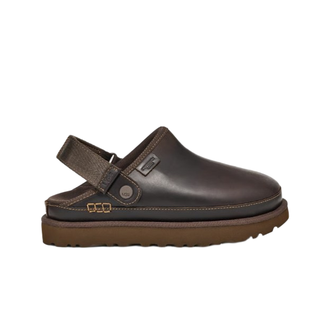 1167536-IWD (W) UGG Leather Regen Goldenstar Clog Ironwood