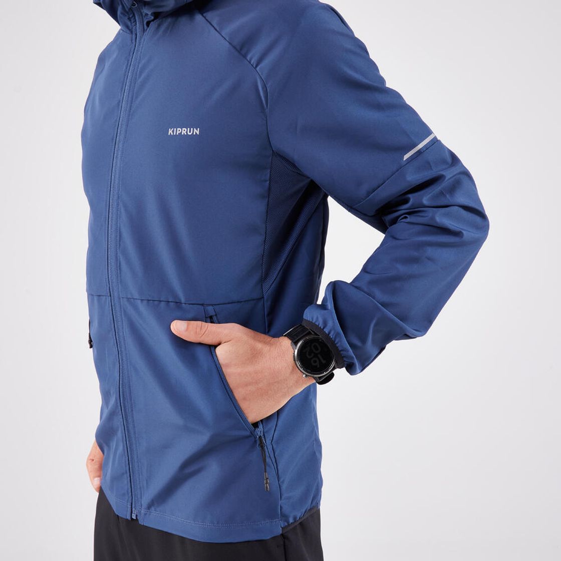 데카트론 남성 러닝 윈드 재킷 런 100 어비스 블루(DECATHLON Men's Running Wind Jacket Run 100 Abyss Blue) - 6
