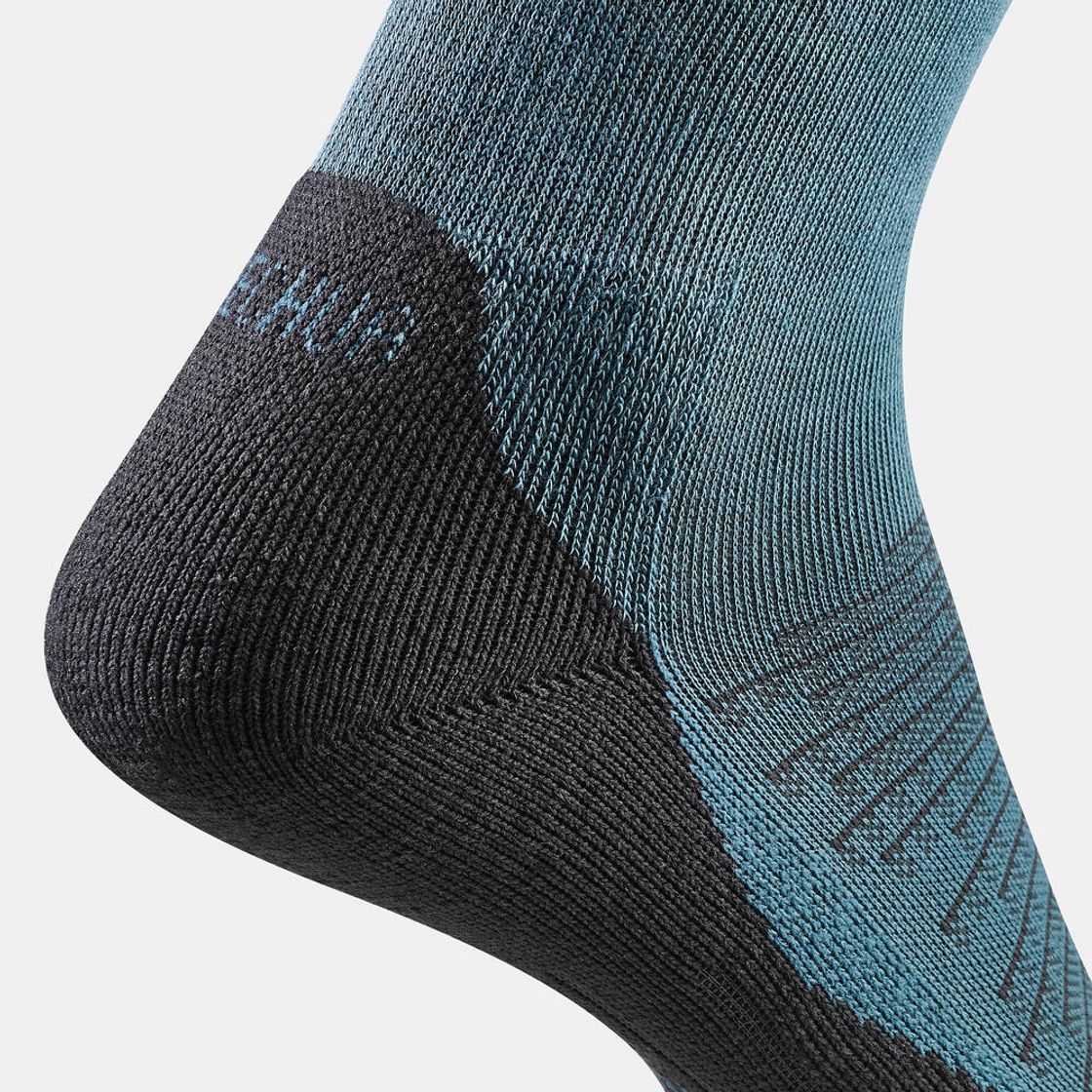 데카트론 등산 장목 양말 2켤레 하이크 100 슬레이트 블루(DECATHLON Hiking High Socks 2 Pairs Hike 100 Slate Blue) - 9