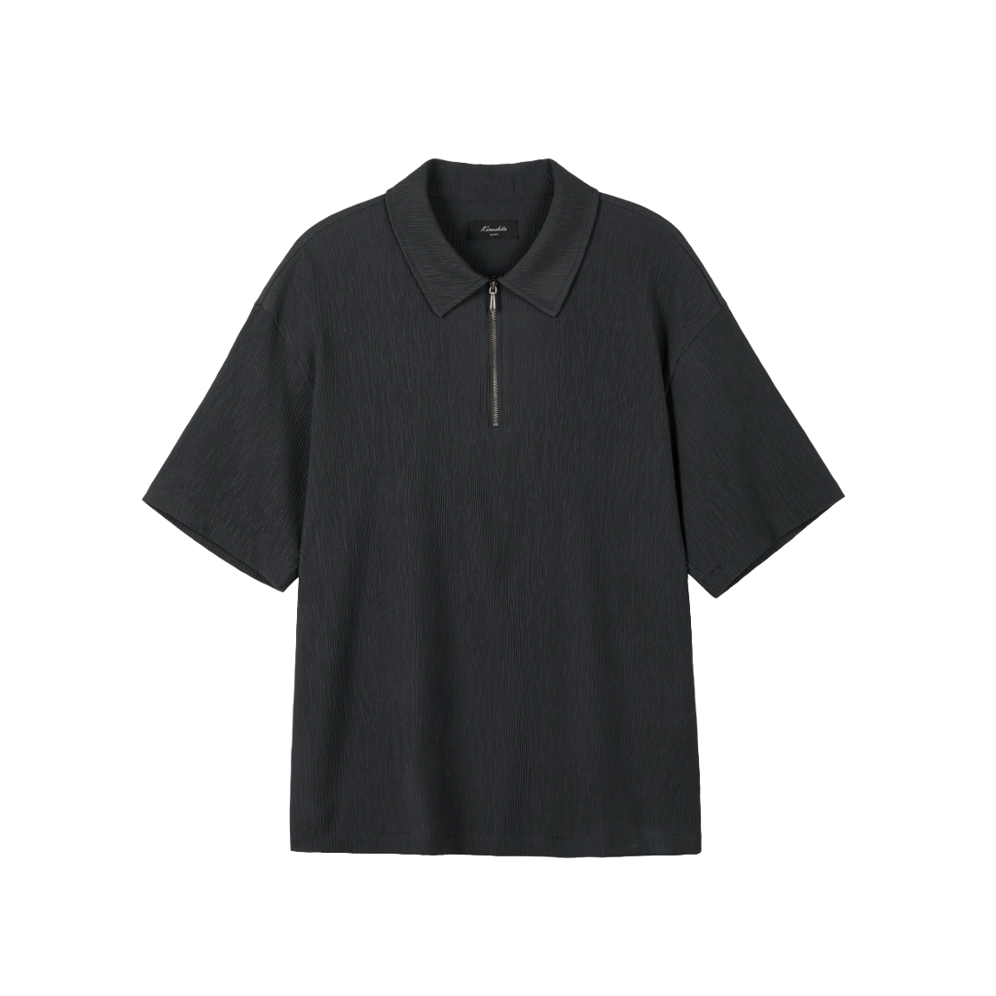 티엔지티 키노시타 시어서커 쿼터 집업 티셔츠 그레이(TNGT Kinoshita Seersucker Quarter Zip Grey) - 1