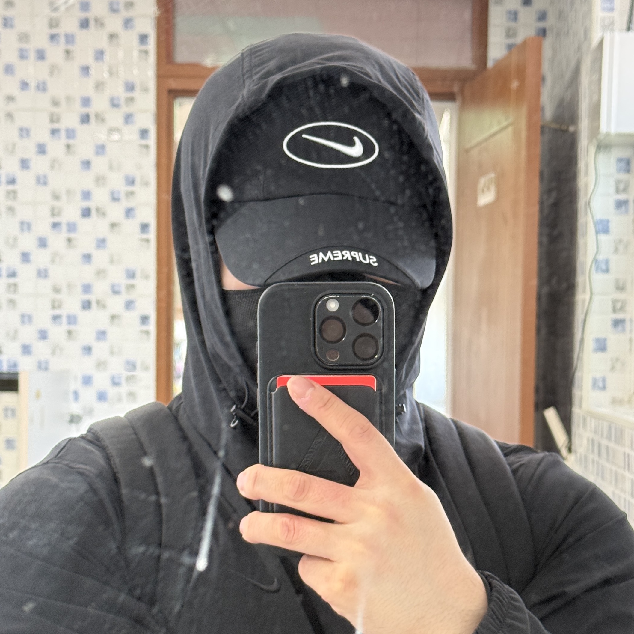 Supreme x Nike Running Hat Black - 25SS 착용 스타일