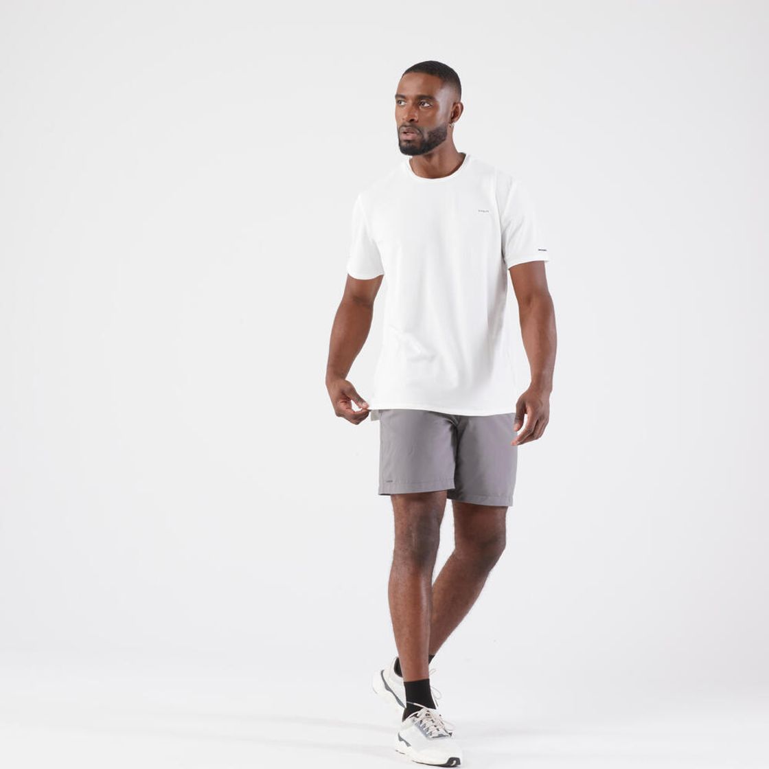 데카트론 남성 8인치 러닝 경량 쇼츠 런 드라이 플러스 500 그래니트 그레이(DECATHLON Men's 8" Running Lightweight Shorts Run Dry Plus 500 Granite Grey) - 7