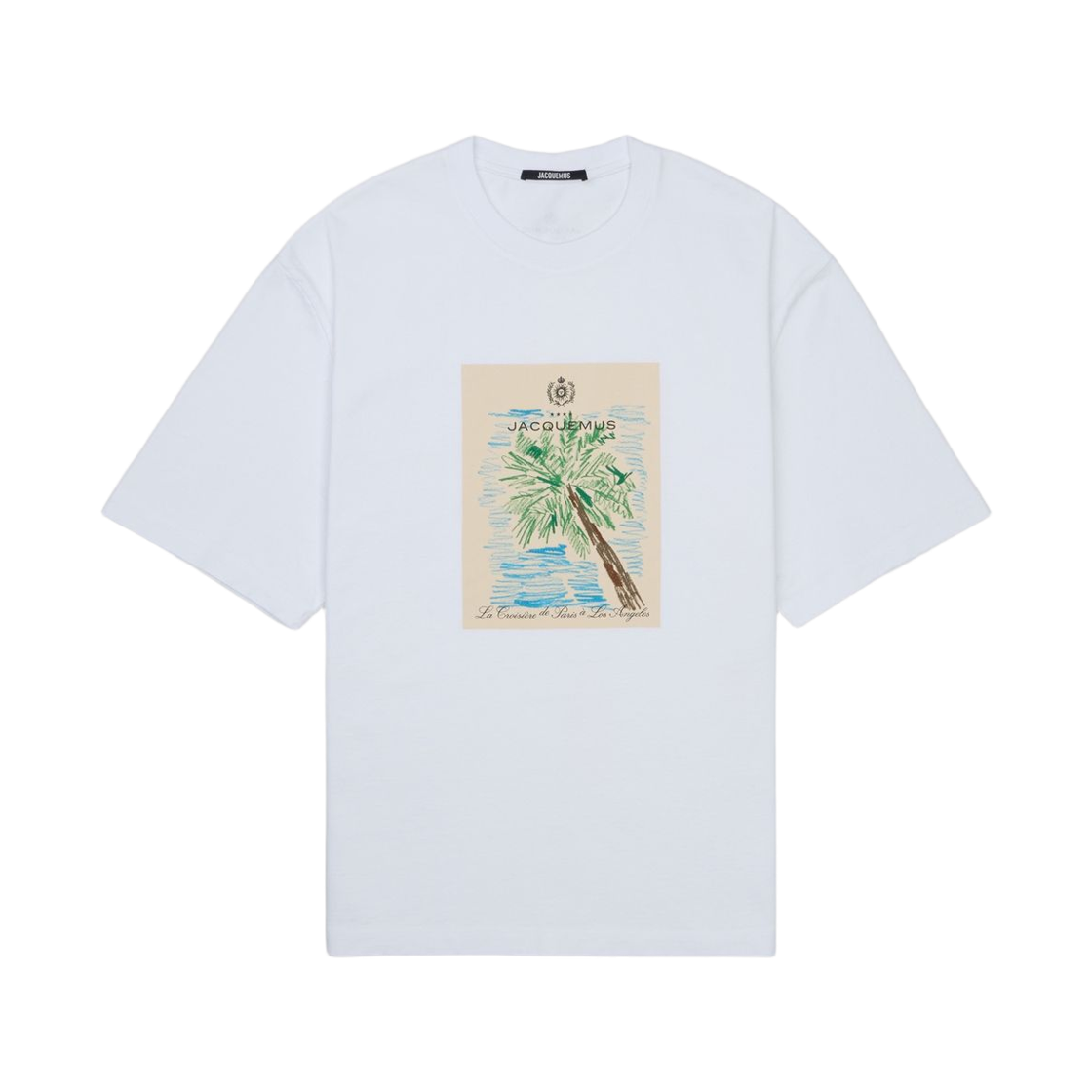 자크뮈스 르 마리노 그래픽 티셔츠 화이트(Jacquemus Le Marino Graphic T-Shirt White) - 1