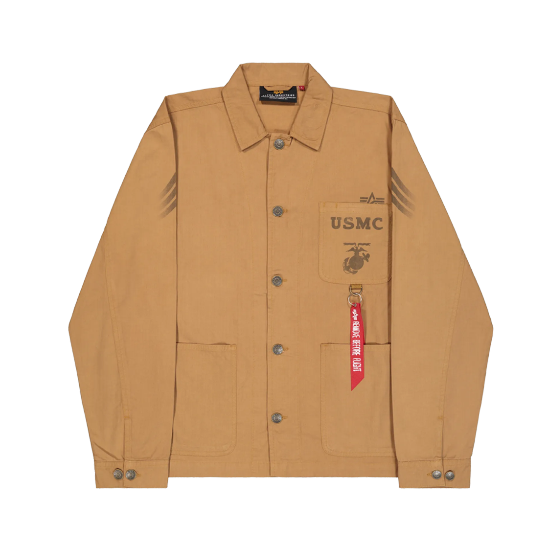 알파 인더스트리 P41 HBT 컴뱃 자켓 카키(ALPHA INDUSTRIES P41 Hbt Combat Jacket Khaki)