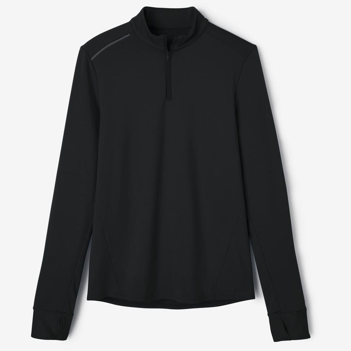 데카트론 남성 하프집 러닝 긴팔 티 런 웜 100 스모크 블랙(DECATHLON Men's Half-Zip Running Long-Sleeved T-Shirt Run Warm 100 Smoke Black) - 7