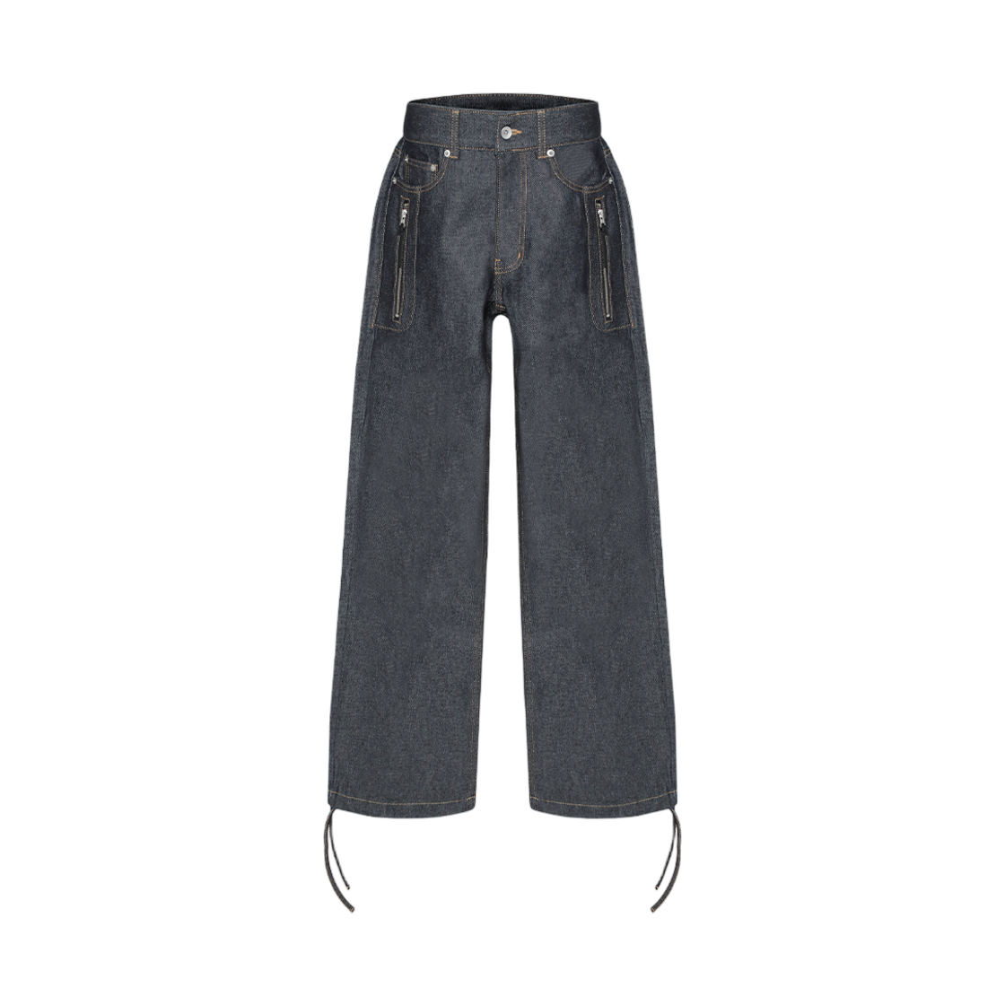 엠제이디 로우 라이즈 듀얼 집 데님 인디고(MJD Low-Rise Dual Zip Denim Indigo)