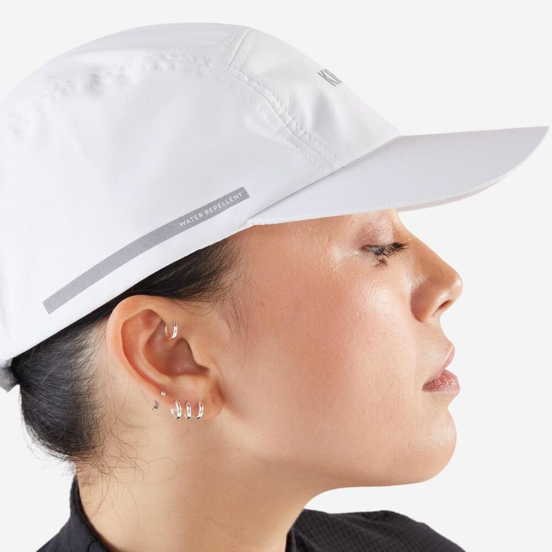 데카트론 러닝 5패널 발수 캡 모자 울트라 화이트(DECATHLON Running 5-Panel Water-Repellent Cap Ultra White) - 2