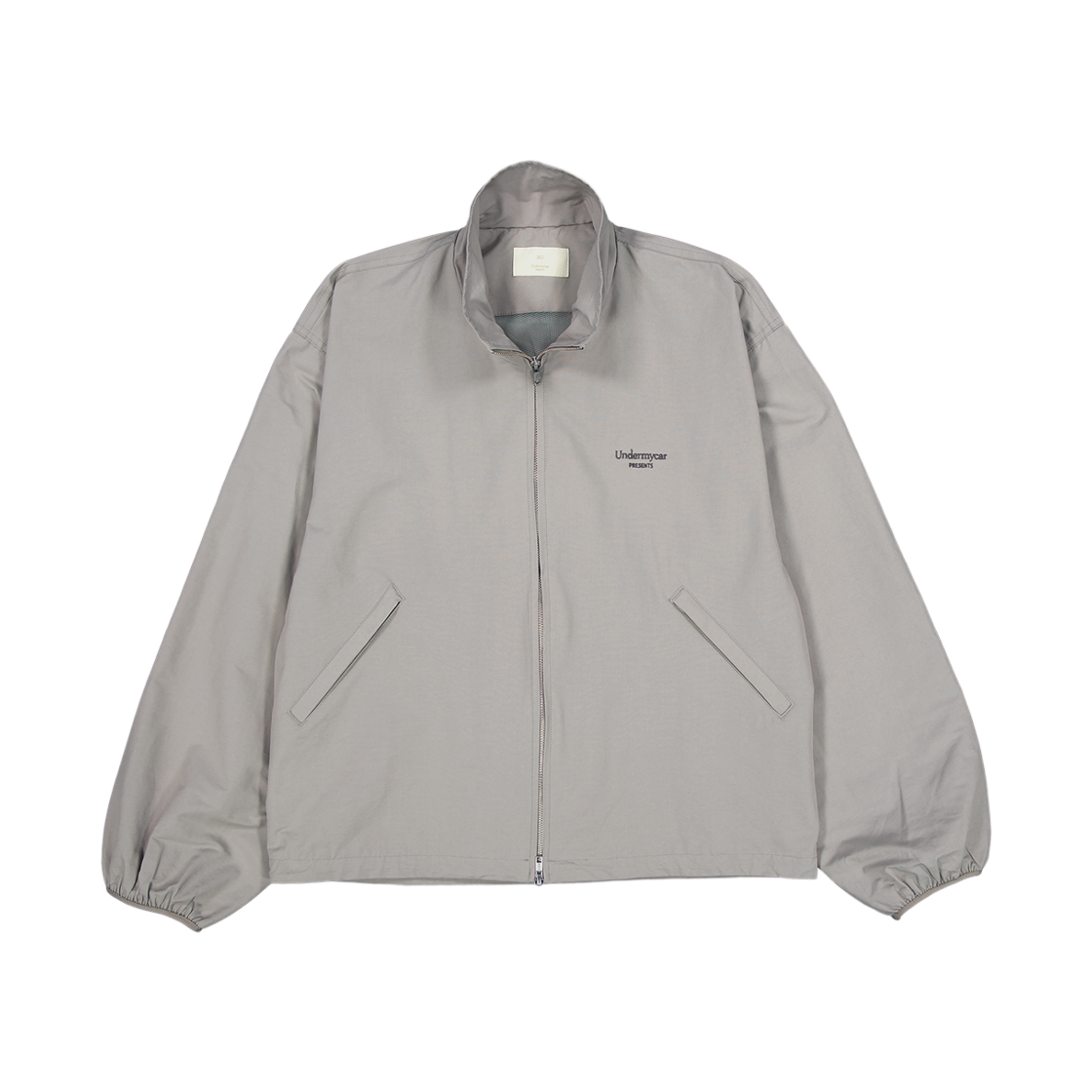 언더마이카 무.177 클래식 로고 벌룬 윈드브레이커 집업 베이지(Undermycar Mu.177 Classic Logo Balloon Windbreaker Zip-up Beige) - 1