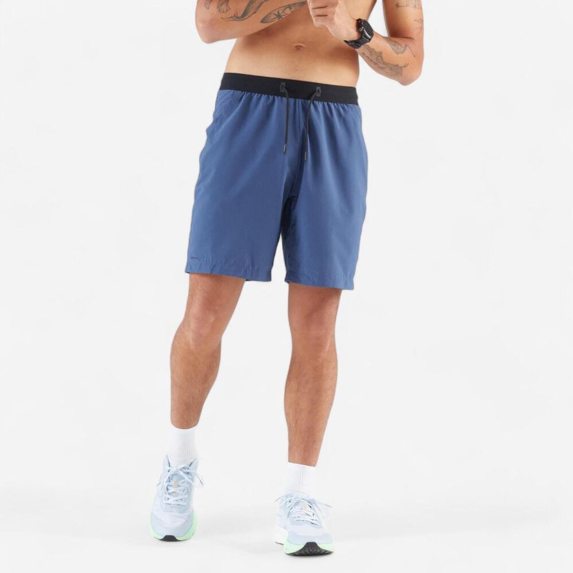 데카트론 남성 8인치 러닝 경량 쇼츠 런 드라이 플러스 500 스모크 그린(DECATHLON Men's 8" Running Lightweight Shorts Run Dry Plus 500 Smoke Green) - 10
