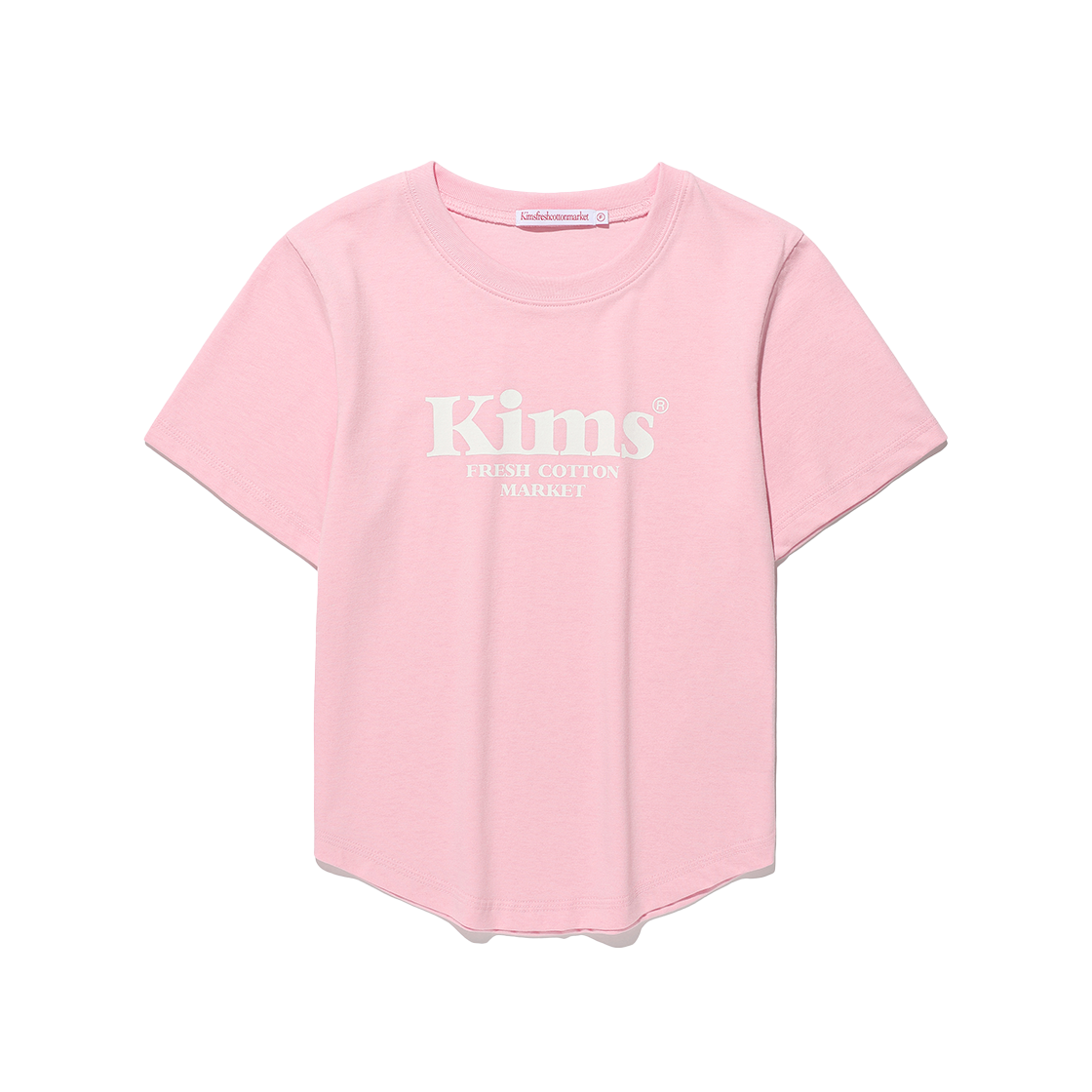 KIB5MUT500APK Kims Fresh Cotton Market (Unisex) Kims Bam Logo Tee Pink
