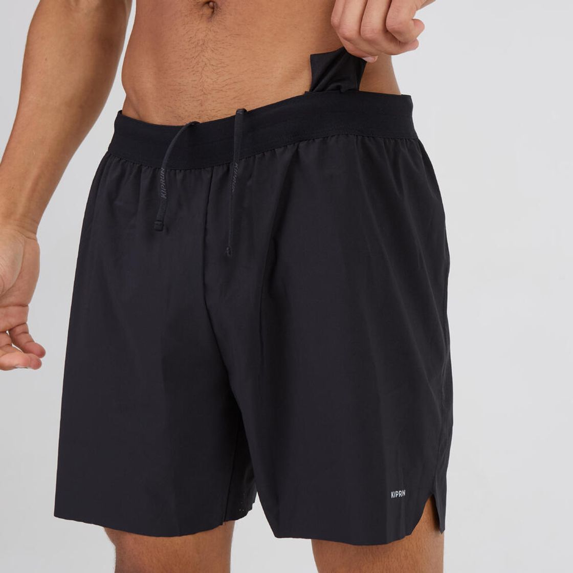 데카트론 남성 6인치 러닝 쇼츠 컴포트 500(브리프 내장) 스모크 블랙(DECATHLON Men's 6" Running Shorts Comfort 500 (Built-in Briefs) Smoke Black) - 7