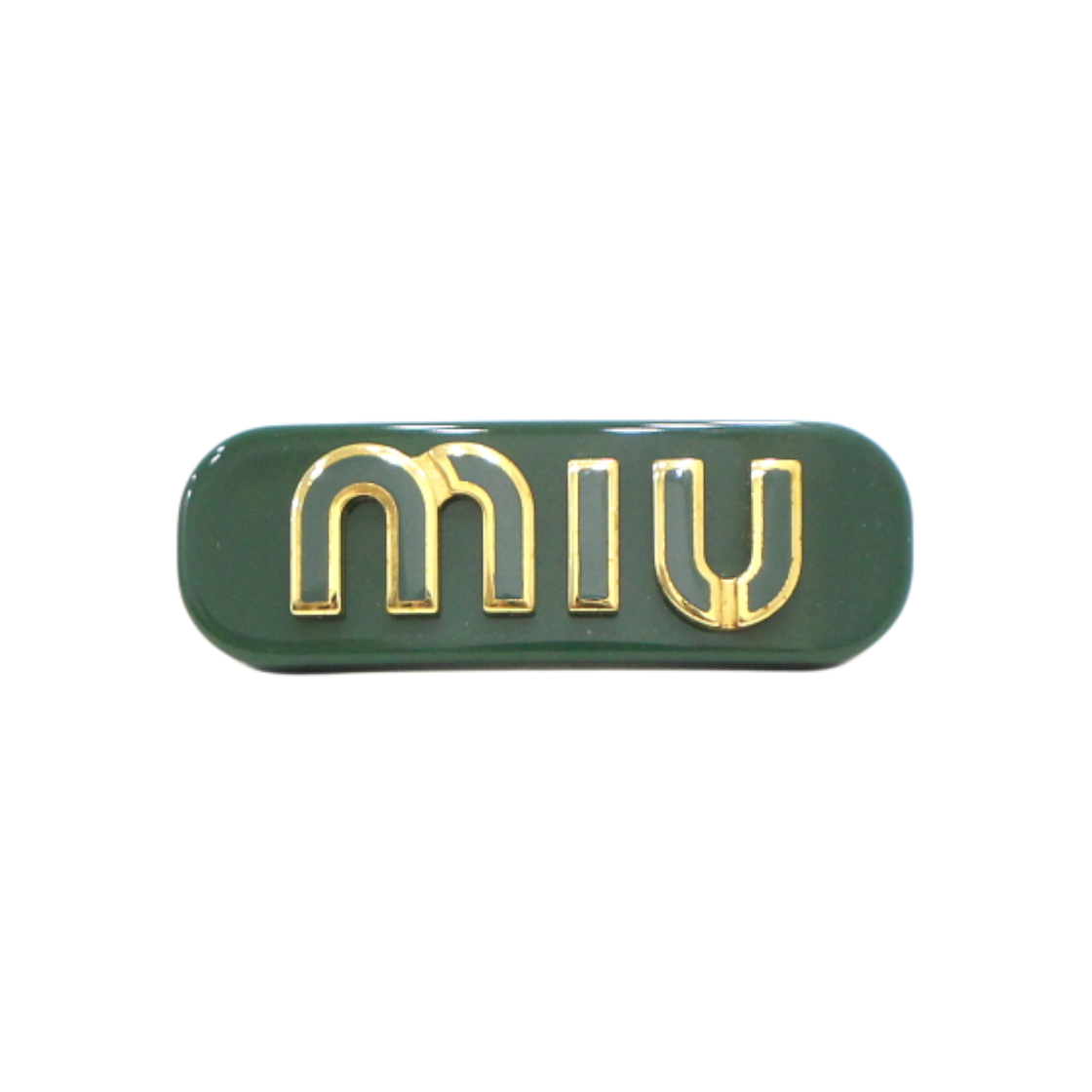 IT2DGGQAOMR5 Miu Miu 5IF072 Plexiglass Logo Hair Clip