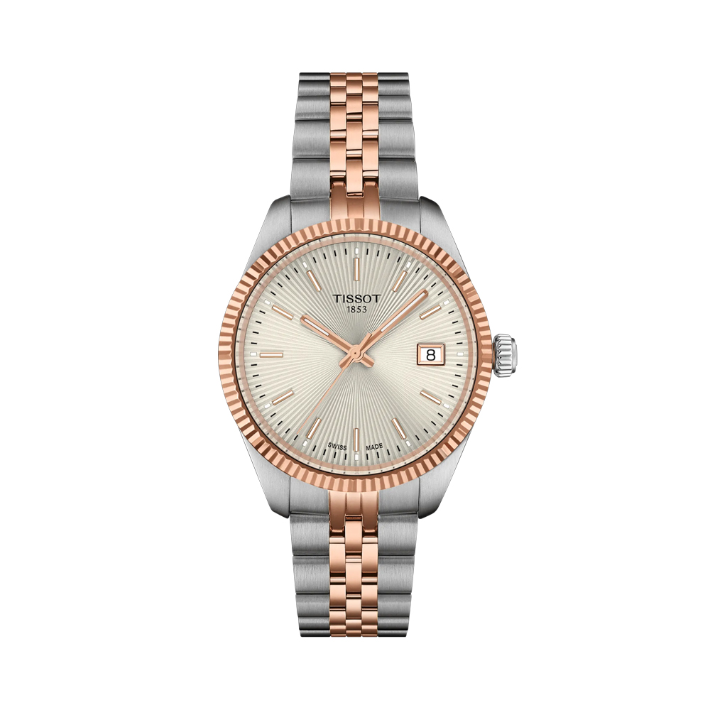 [25% 쿠폰] 티쏘 발라드 쿼츠 34mm 스테인리스 스틸 실버 로즈 골드([25% 쿠폰] Tissot Ballade Quartz 34mm Stainless Steel Silver Rose Gold) - 2