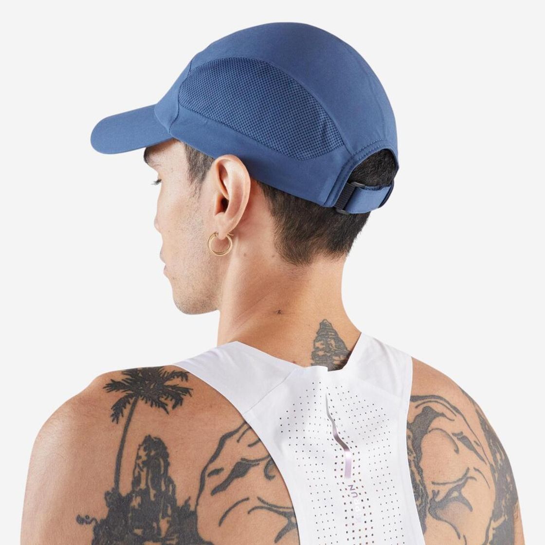 데카트론 러닝 캡 모자 V2 어비스 블루(DECATHLON Running Cap V2 Abyss Blue) - 4