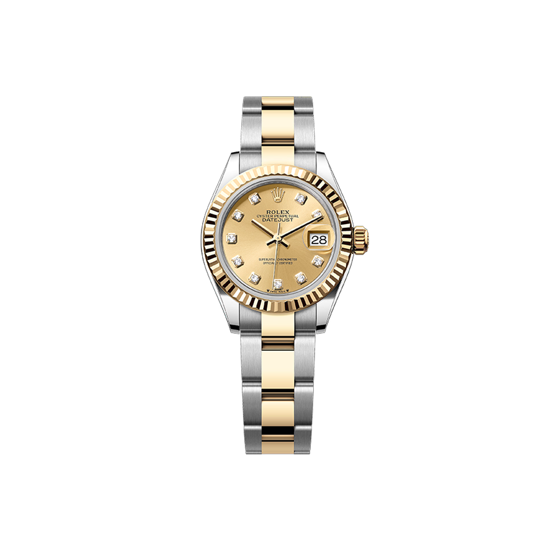 롤렉스 데이저스트 28-279173 샴페인 10P 오이스터 NO.7651(Rolex Datejust 28 - 279173 Champagne 10P Oyster NO. 7651) - 1