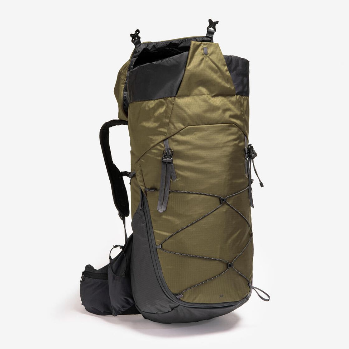 데카트론 하이킹 백팩 38L MH900 골든 올리브 그린(DECATHLON Hiking Backpack 38L MH900 Golden Olive Green) - 9