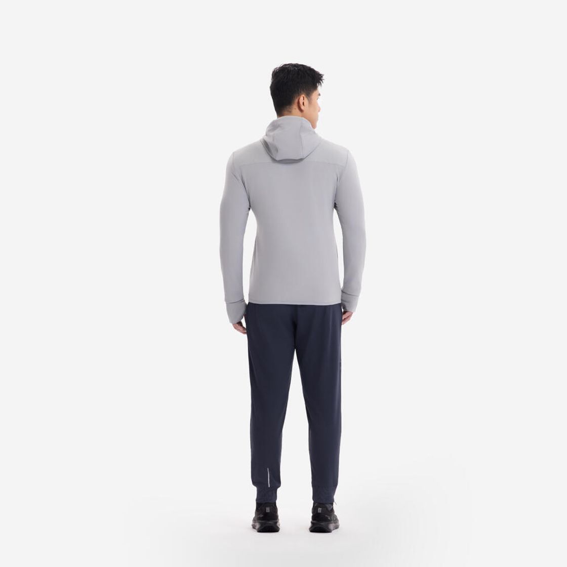 데카트론 남성 러닝 재킷 런 웜 100 스틸 그레이(DECATHLON Men's Running Jacket Run Warm 100 Steel Grey) - 3