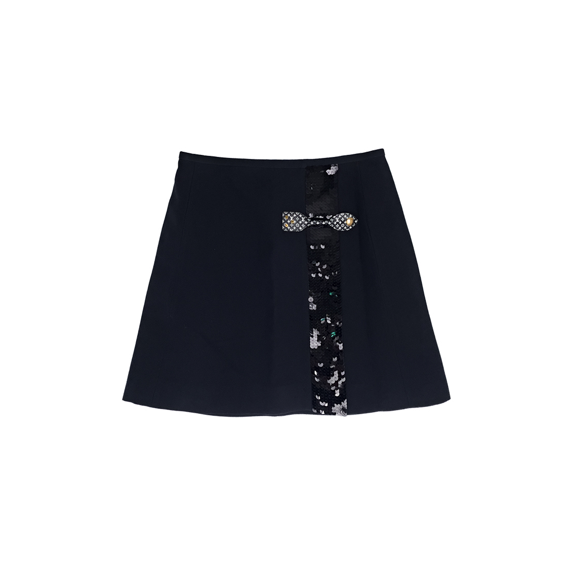 루이비통 사퀸 리본 스커트 38 다크네이비(6ET0564)(Louis Vuitton Sequin Ribbon Skirt Dark Navy) - 1