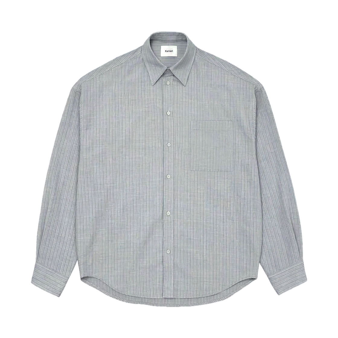 카미엔 헤비 스트라이프 셔츠 그레이(Kamien Heavy Stripe Shirt Gray) - 1