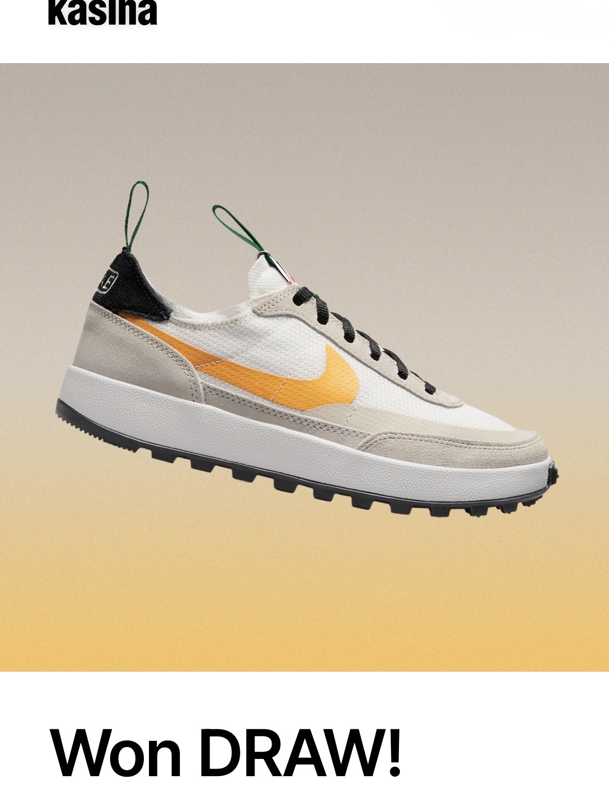 Nike x Tom Sachs General Purpose Shoe Pine Green University Gold 착용 스타일 - 1
