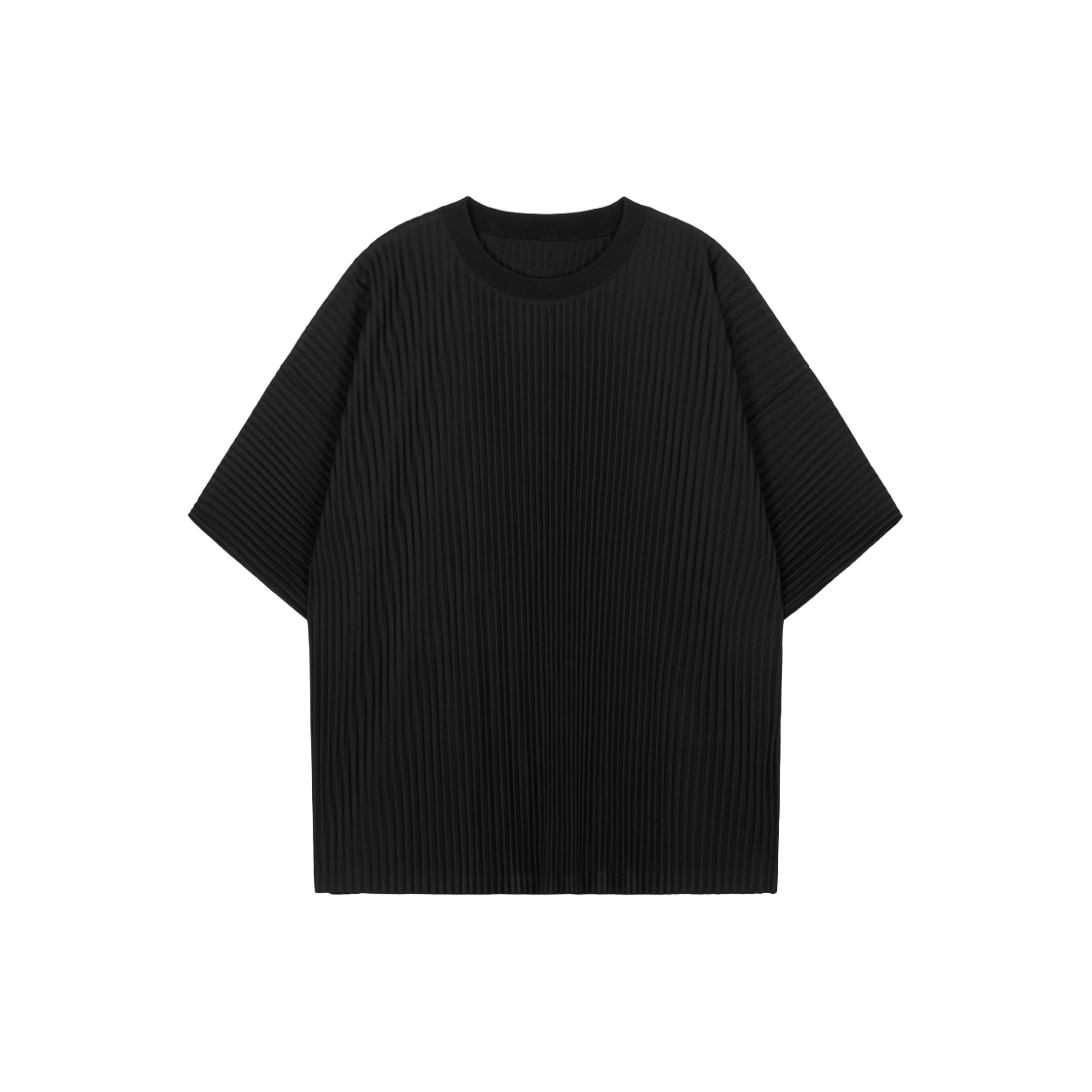 티엔지티 요요기 플리츠 티셔츠 블랙(TNGT Yoyogi Pleats Tee Black) - 1