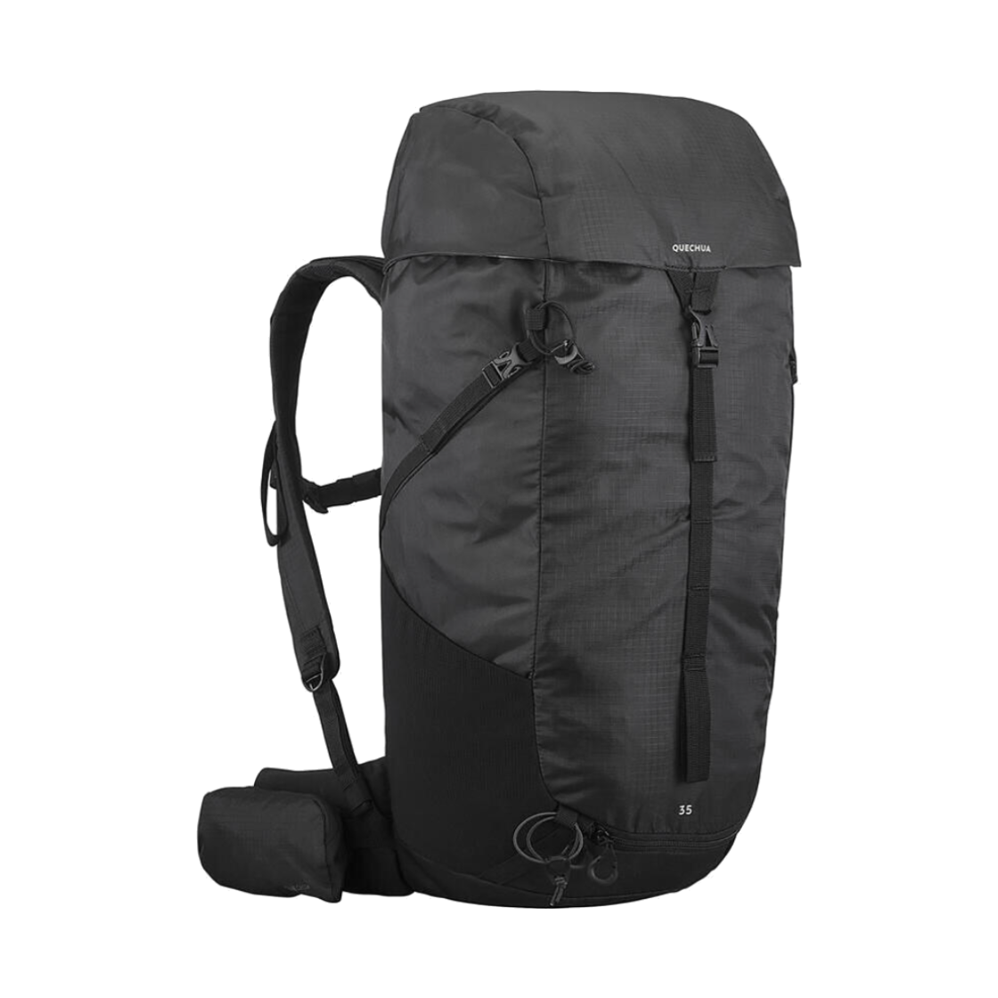 데카트론 등산 백팩 35L MH100 스모크 블랙(DECATHLON Hiking Backpack 35L MH100 Smoked Black) - 1