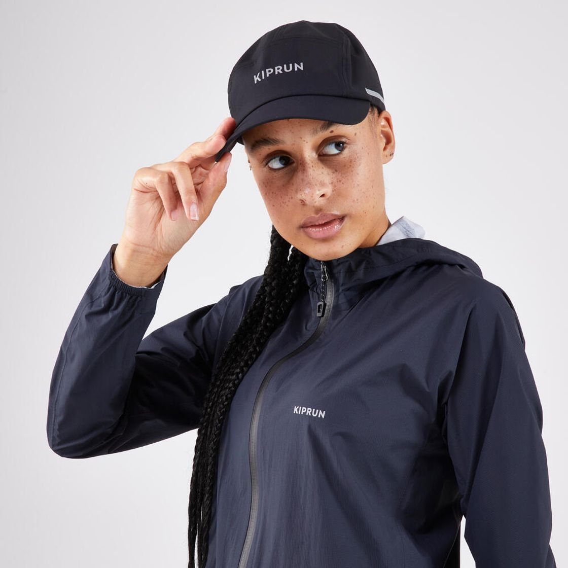 데카트론 러닝 5패널 발수 캡 모자 스모크 블랙(DECATHLON Running 5-Panel Water-Repellent Cap Smoked Black) - 4