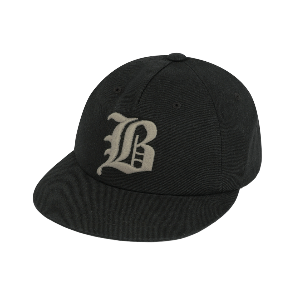 BLMMCAN01BK Brownbreath 5 Panel BB Logo Vintage Cap Black