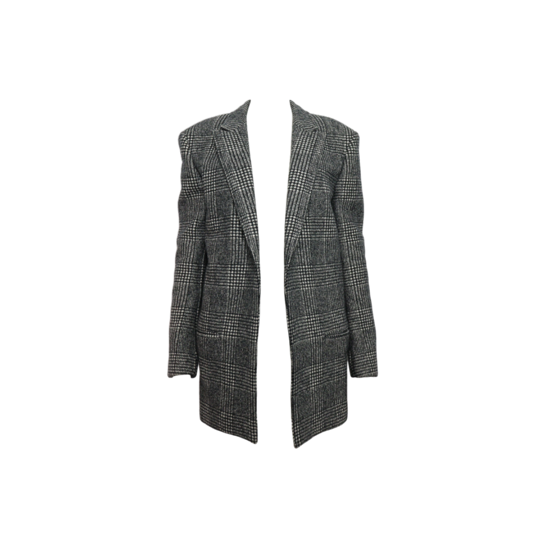 생로랑 531452 하운드투스 체크 울 혼방 여성 코트 자켓aa61422(Saint Laurent Houndstooth Wool Blend Women Coat) - 1