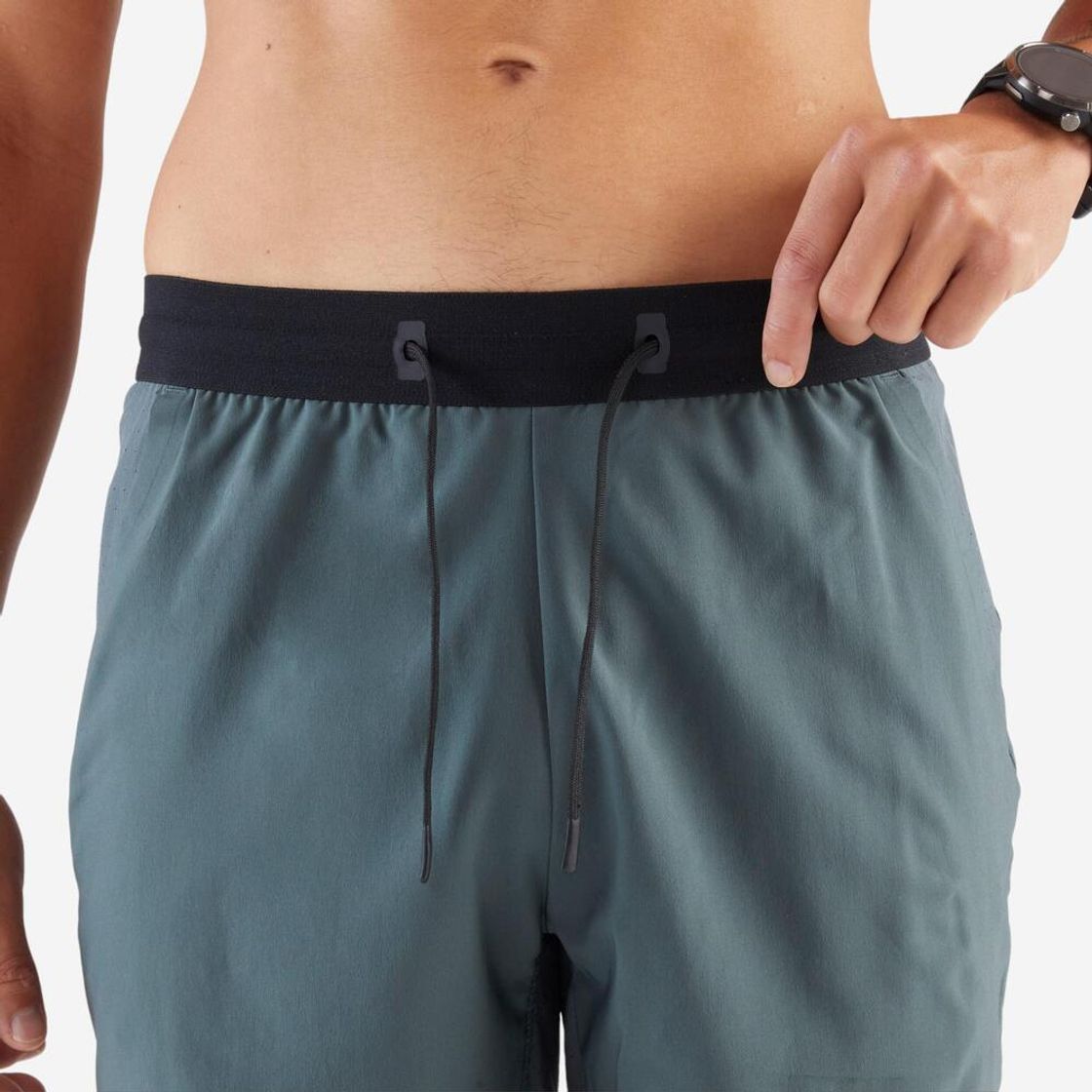 데카트론 남성 8인치 러닝 경량 쇼츠 런 드라이 플러스 500 스모크 그린(DECATHLON Men's 8" Running Lightweight Shorts Run Dry Plus 500 Smoke Green) - 4