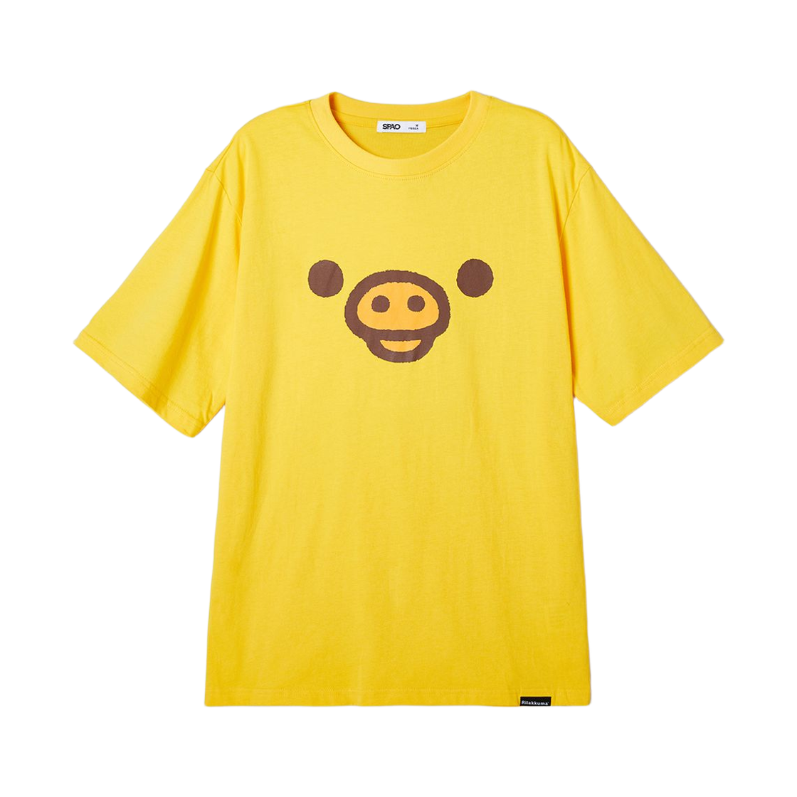 SPRLF25U01 / SPRLF37U22 Spao x Rilakkuma Kuma’s Free Time T-Shirt Yellow