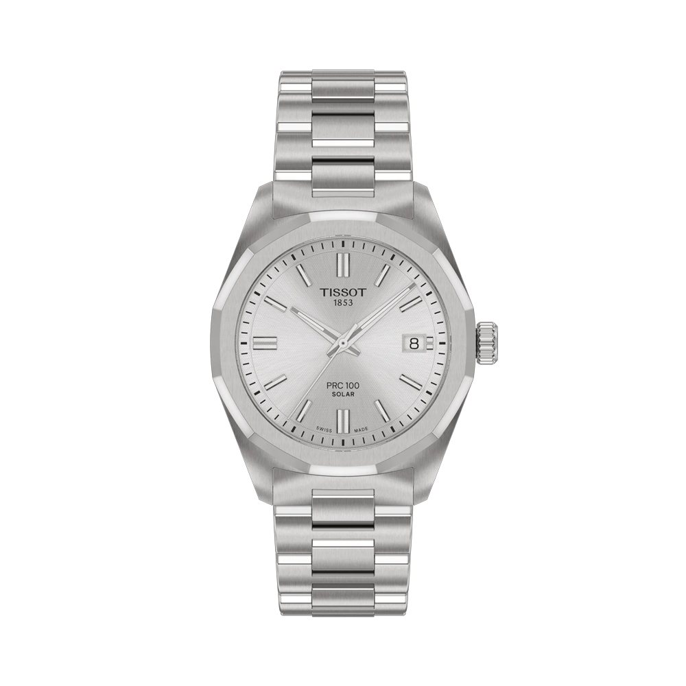 [25% 쿠폰] 티쏘 PRC 100 솔라 쿼츠 34mm 스테인리스 스틸 실버([25% 쿠폰] Tissot PRC 100 Solar Quartz 34mm Stainless Steel Silver) - 2