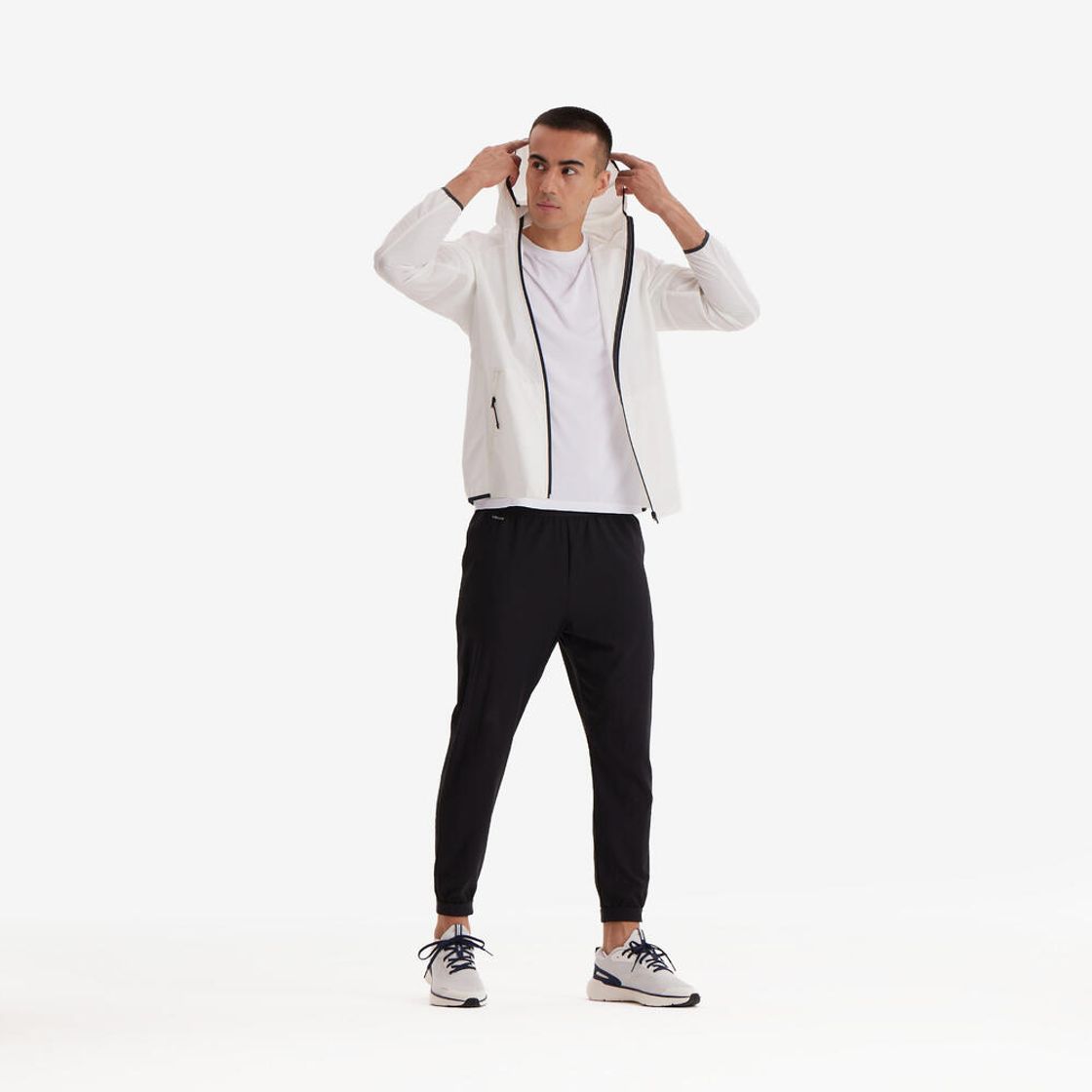 데카트론 남성 러닝 윈드 자켓 런 100 코튼 화이트(DECATHLON Men's Running Wind Jacket Run 100 Cotton White) - 4