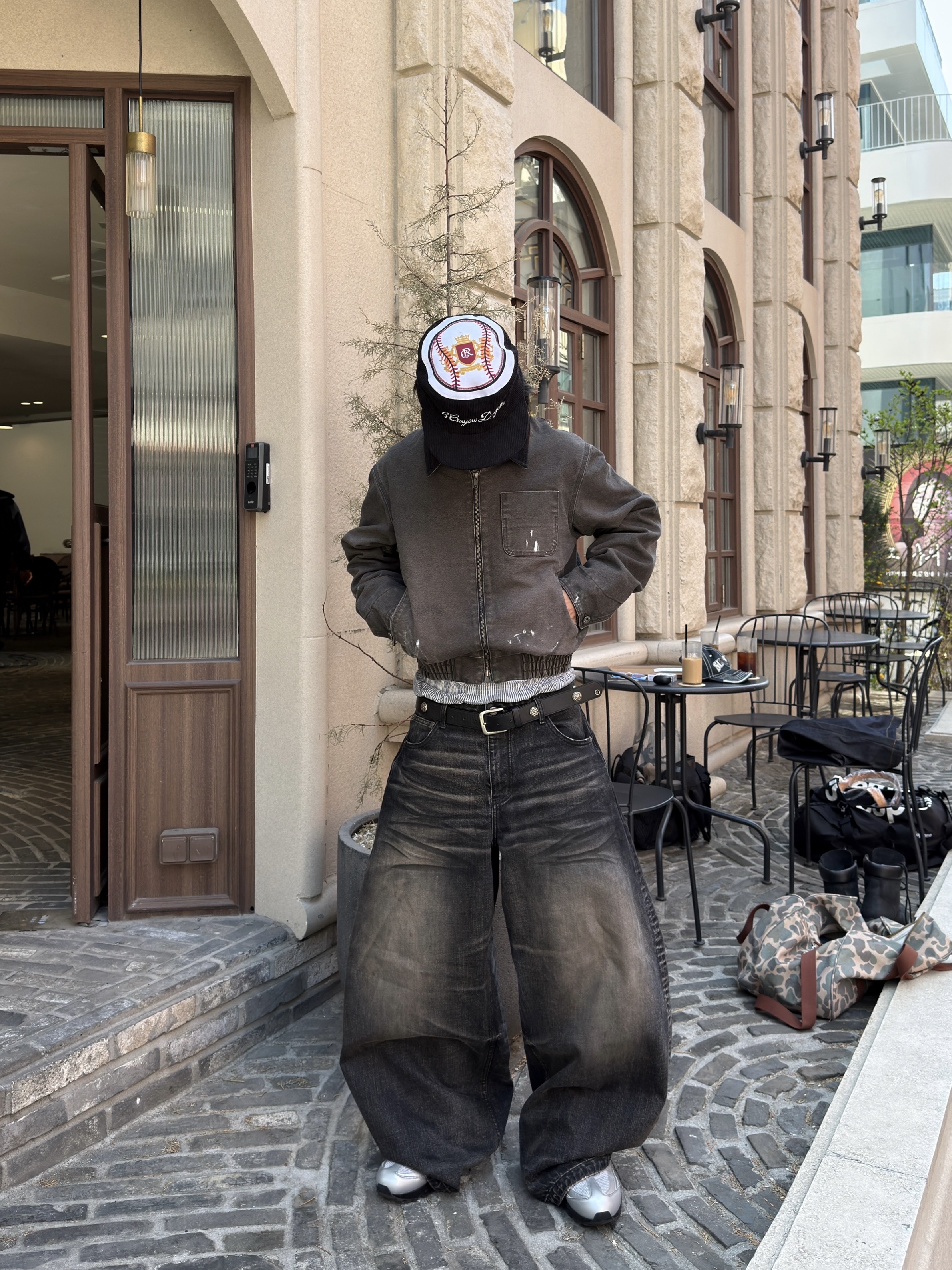 Nike Air Max 95 Big Bubble Total 90 Metallic Silver Black 착용 스타일 - 1
