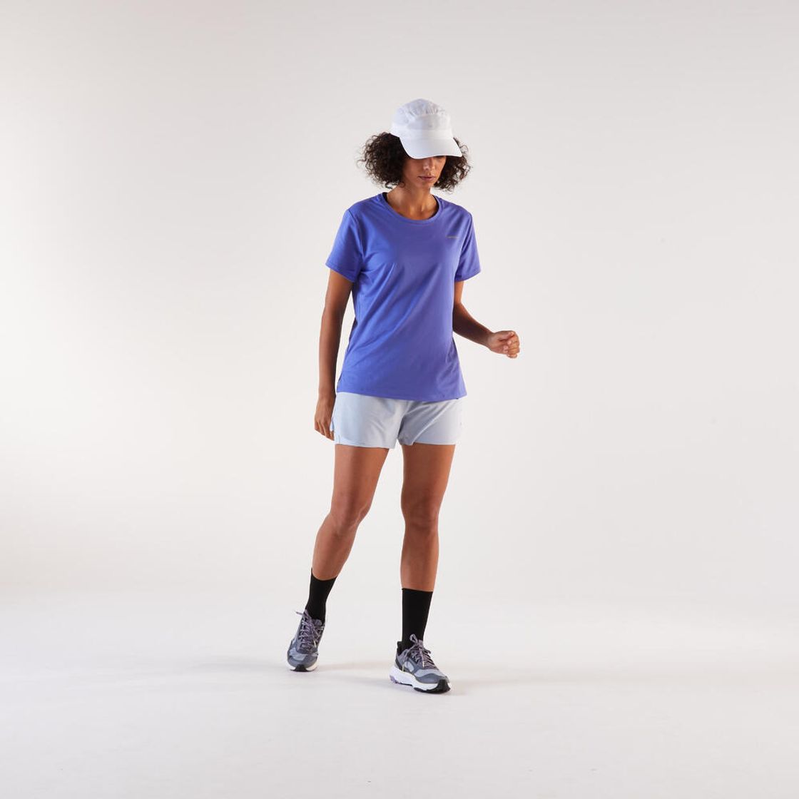 데카트론 여성 러닝 반팔 티 런 드라이 500 스톰 퍼플(DECATHLON Women's Running Short-Sleeved T-Shirt Run Dry 500 Storm Purple) - 7