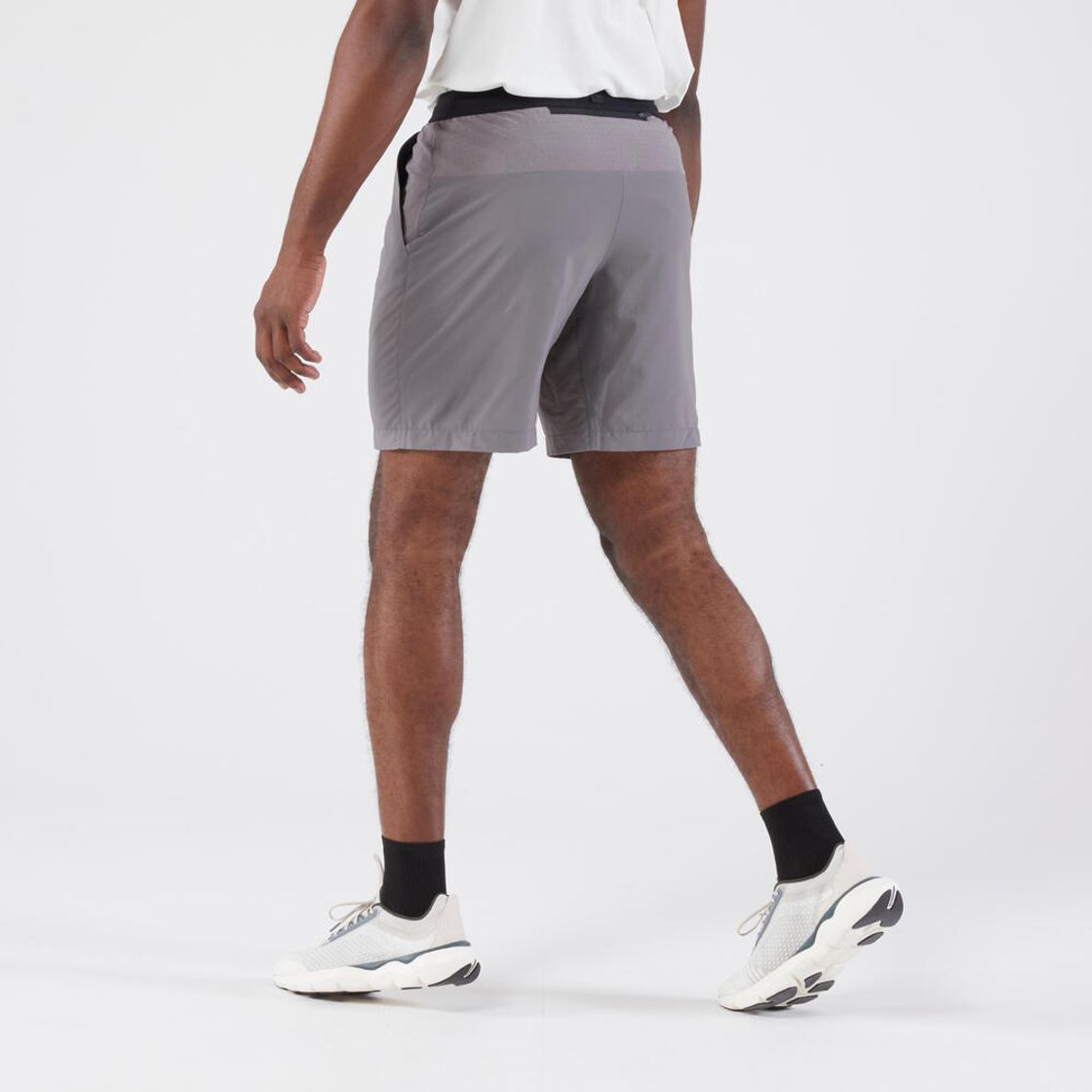 데카트론 남성 8인치 러닝 경량 쇼츠 런 드라이 플러스 500 그래니트 그레이(DECATHLON Men's 8" Running Lightweight Shorts Run Dry Plus 500 Granite Grey) - 6