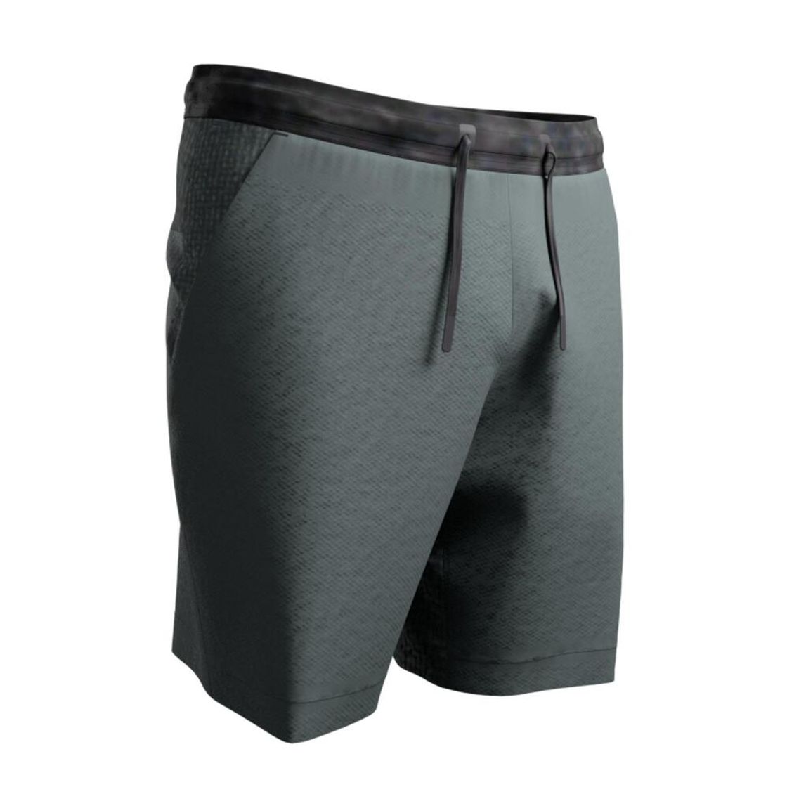 데카트론 남성 8인치 러닝 경량 쇼츠 런 드라이 플러스 500 스모크 그린(DECATHLON Men's 8" Running Lightweight Shorts Run Dry Plus 500 Smoke Green) - 8