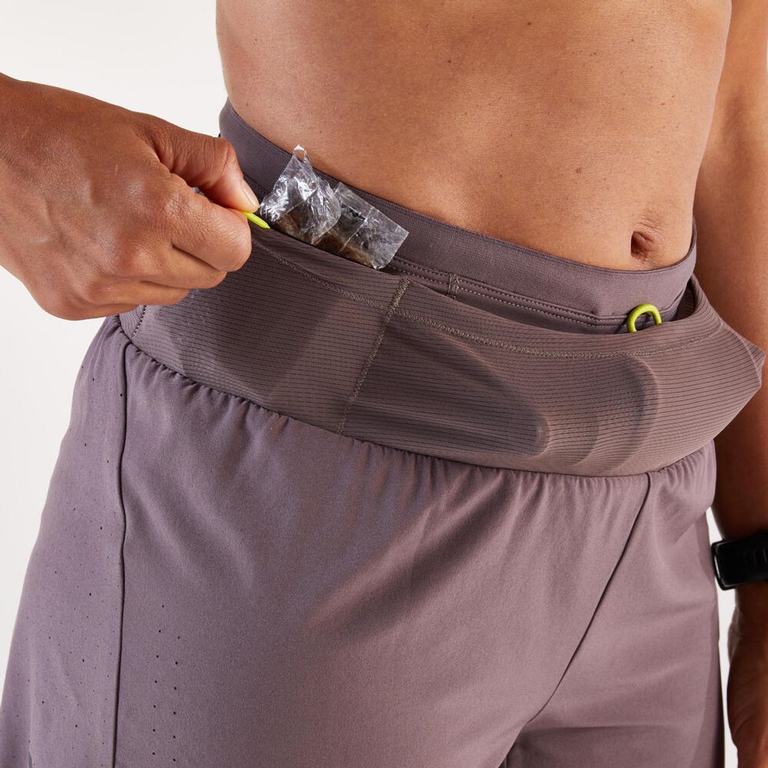 데카트론 여성 5인치 트레일러닝 쇼츠 런 울트라 900 쿼츠 브라운(DECATHLON Women's 5" Trail Running Shorts Run Ultra 900 Quartz Brown) - 5