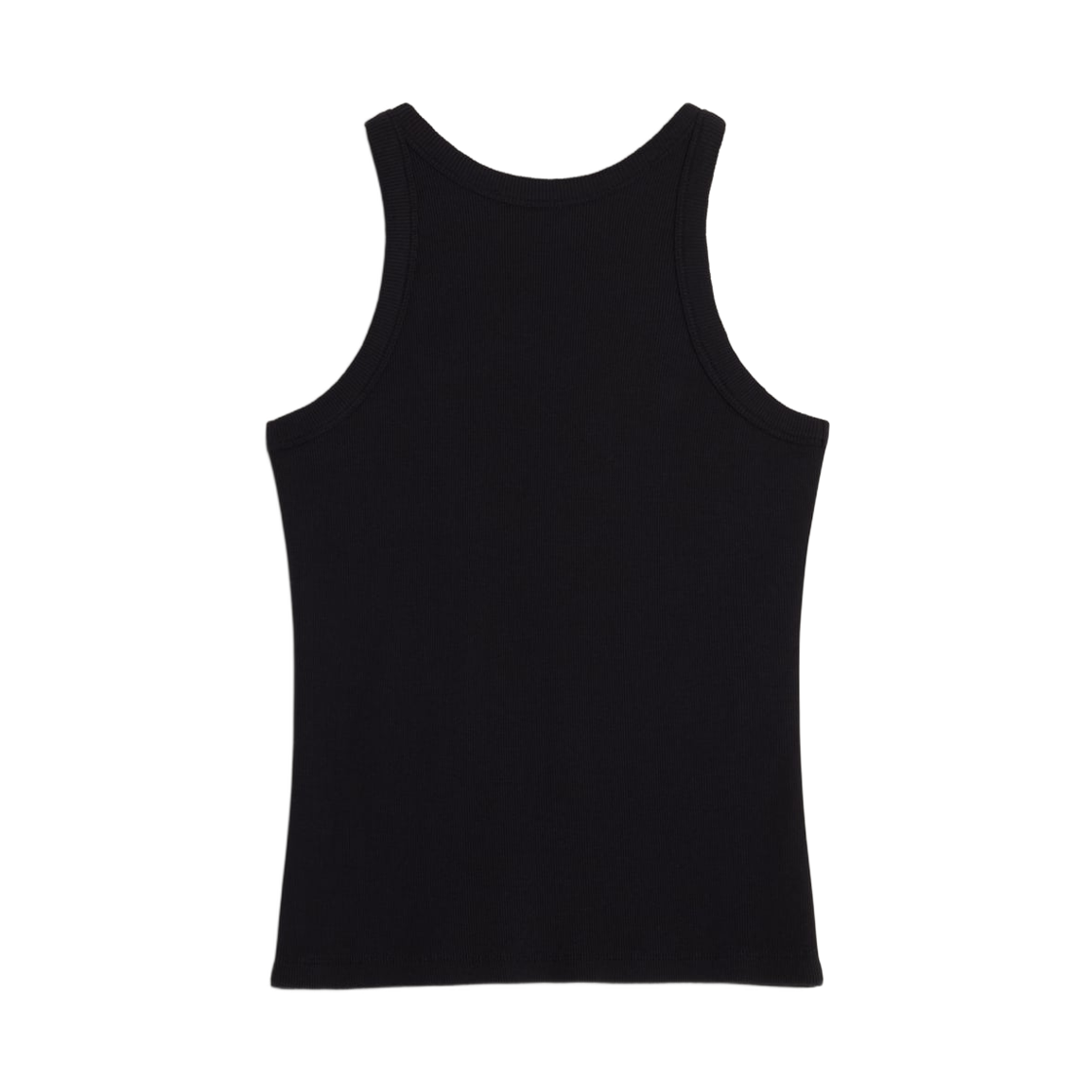 (W) 메종 키츠네 파리 립드 탱크탑 블랙((W) Maison Kitsune Paris Ribbed Tank Top Black) - 2