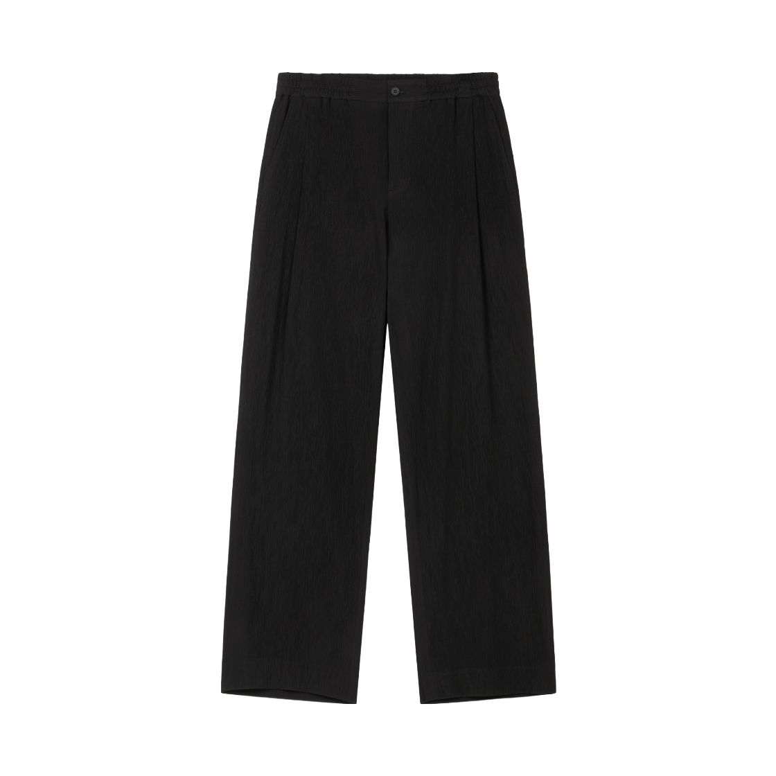 티엔지티 키노시타 시어서커 세미 와이드 팬츠 블랙(TNGT Kinoshita Seersucker Semi-Wide Pants Black)