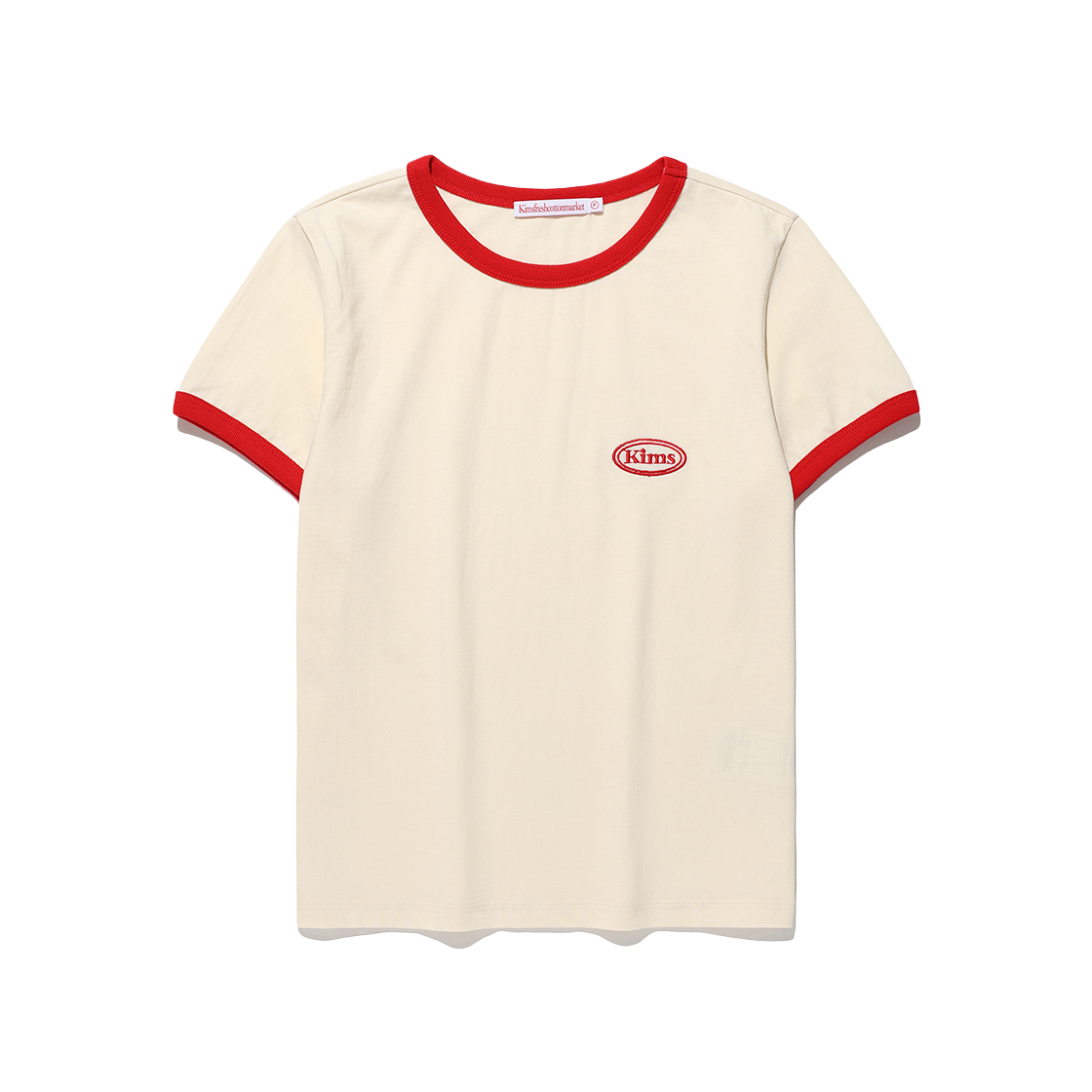 KIB6MFT509ACR Kims Fresh Cotton Market Kims Egg Bam Ringer Tee Cream