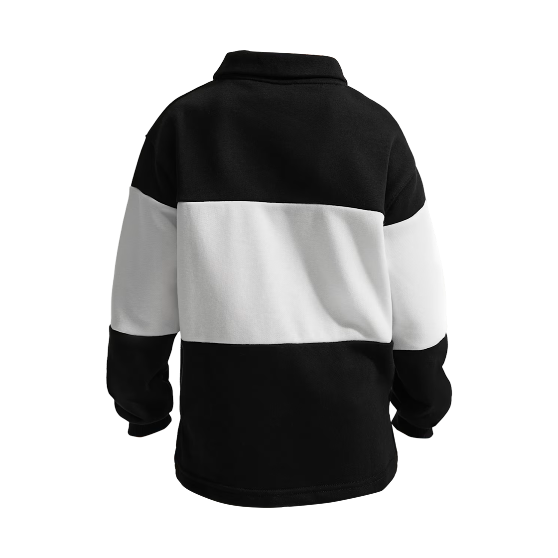 (키즈) 나이키 클럽 프렌치 테리 롱슬리브 럭비 폴로 블랙((Kids) Nike Club French Terry Long Sleeve Rugby Polo Black) - 2