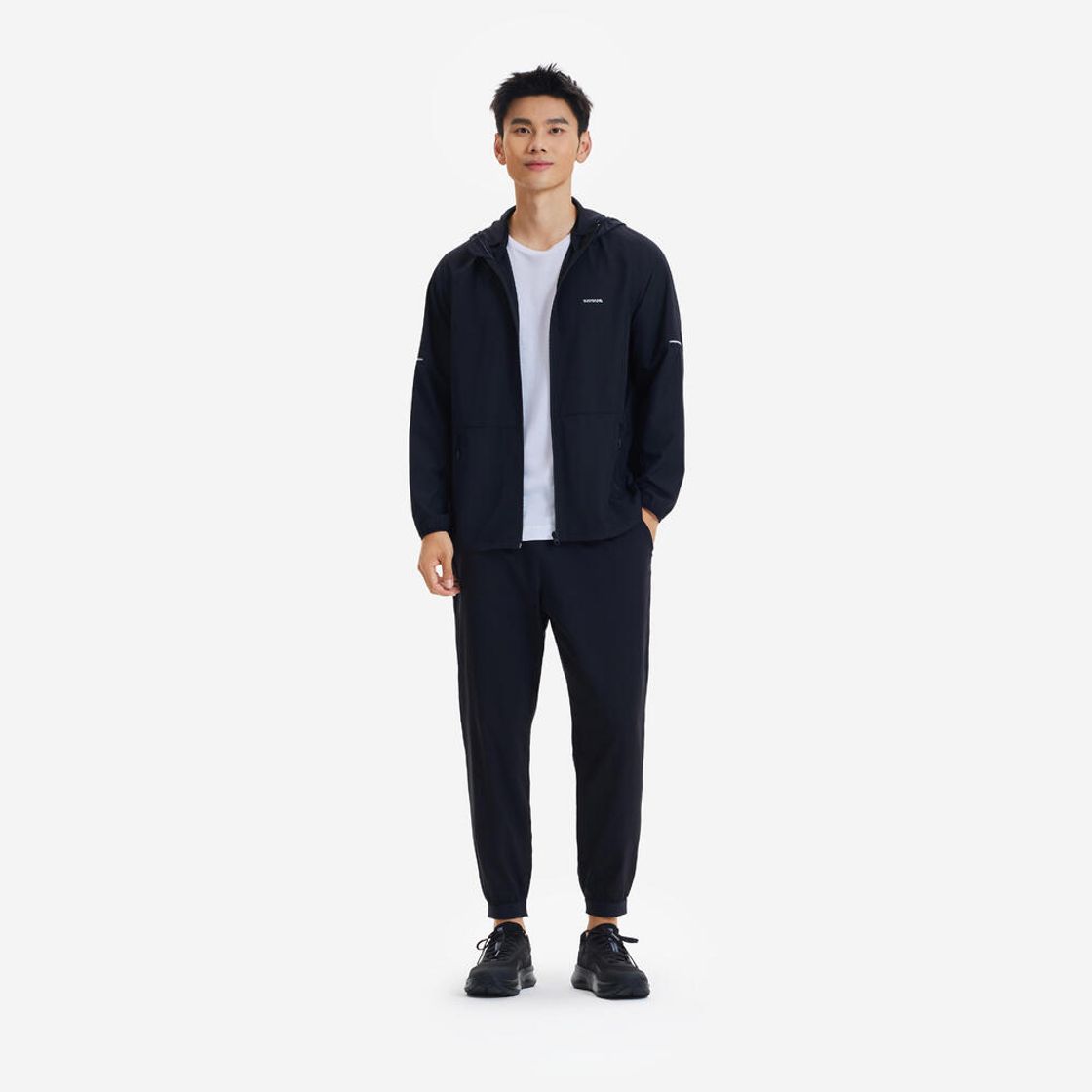 데카트론 남성 러닝 윈드 자켓 런 100 스모크 블랙(DECATHLON Men's Running Wind Jacket Run 100 Smoke Black) - 4