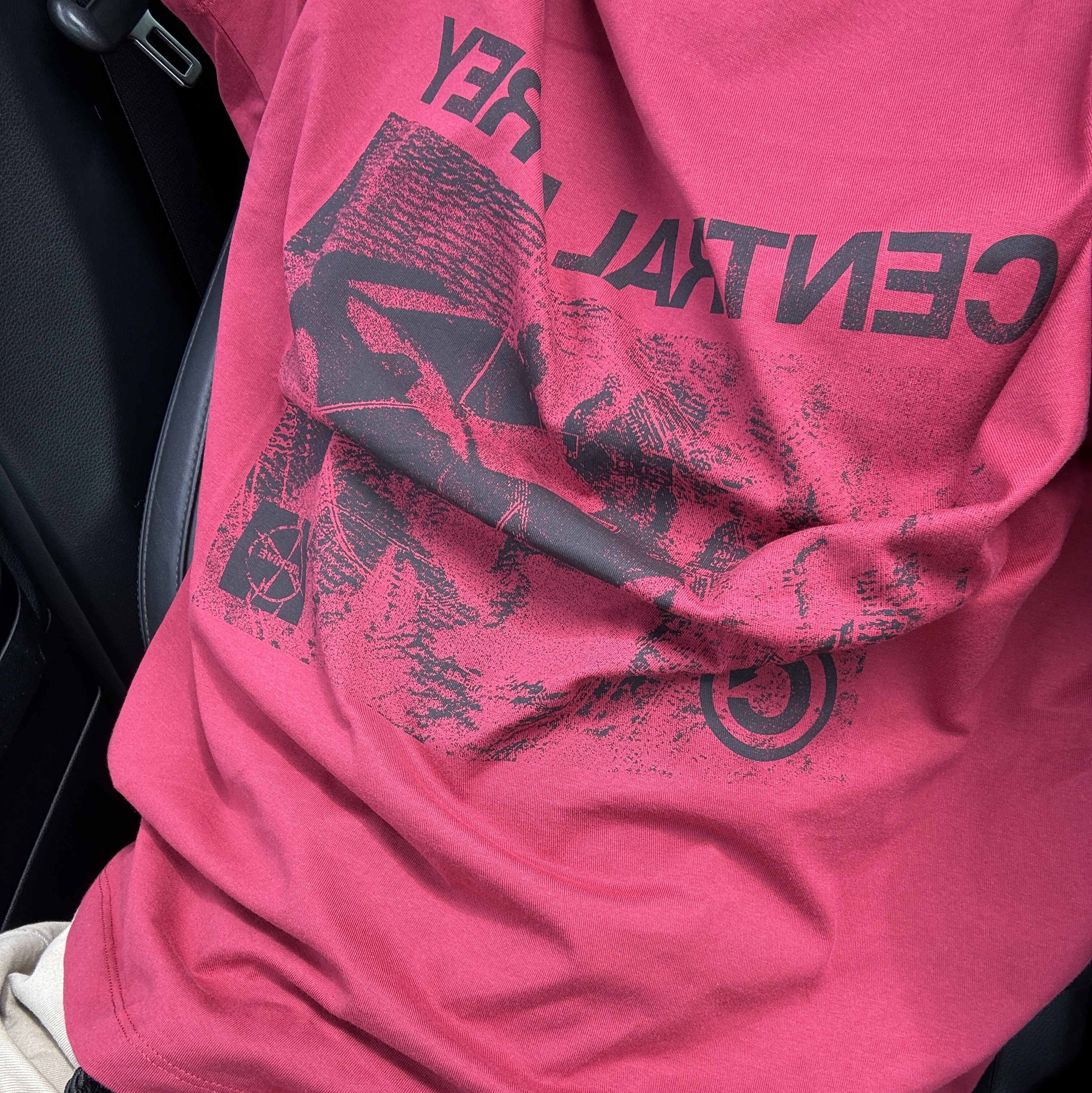 Millo Archive Central Prey T-Shirts Deep Red 착용 스타일 - 2