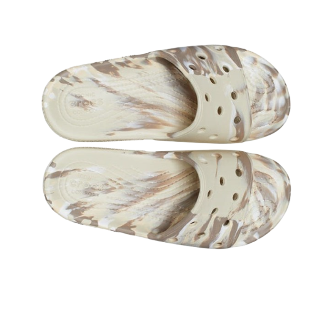 크록스 클래식 마블드 슬라이드 본 멀티(Crocs Classic Marbled Slide Bone Multi) - 2