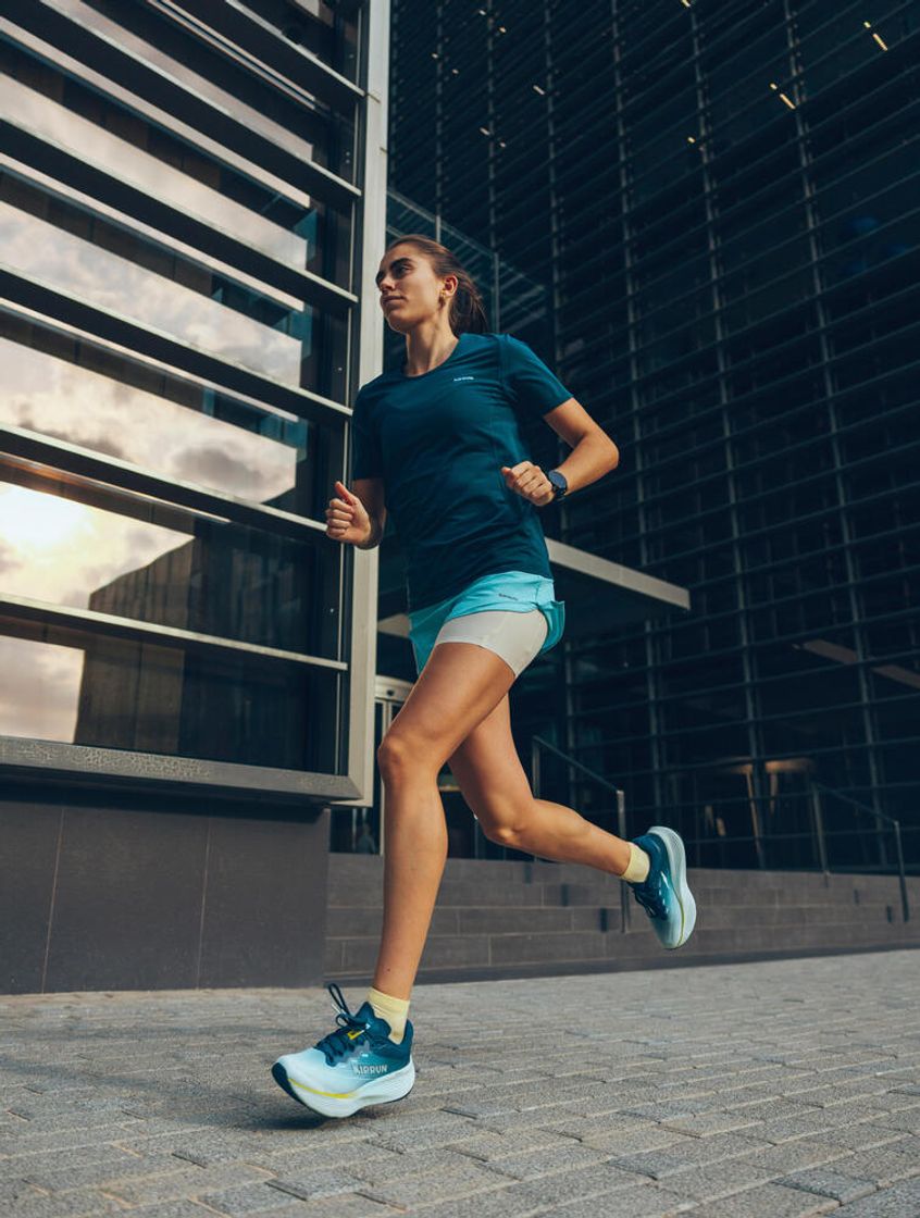 데카트론 여성 3인치 러닝 투인원 쇼츠 런 500 라군 블루(DECATHLON Kiprun Women's Running 2in1 Shorts Run 500 Lagoon Blue) - 8
